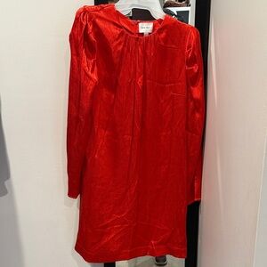 Nine West Red Long Sleeve Dress